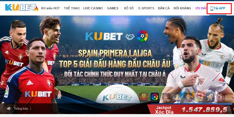 Tải Kubet mang đến không gian giải trí cá cược siêu đỉnh